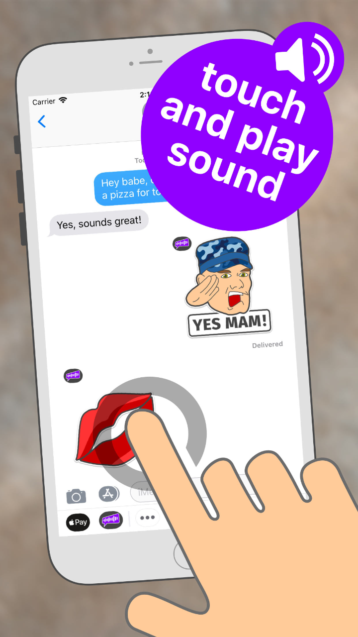 zvook! «Say it with Stickers!» iMessage App, Sound Stickers